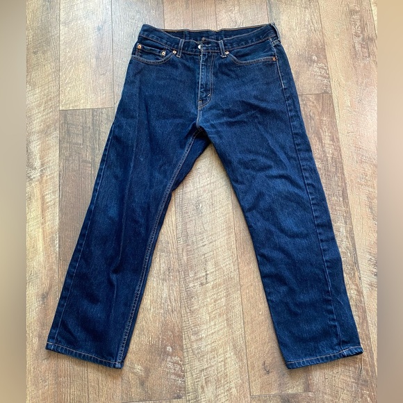 Levi's 505 Men's Dark Blue Jeans,33 by 32, 45$ - Picture 2 of 4